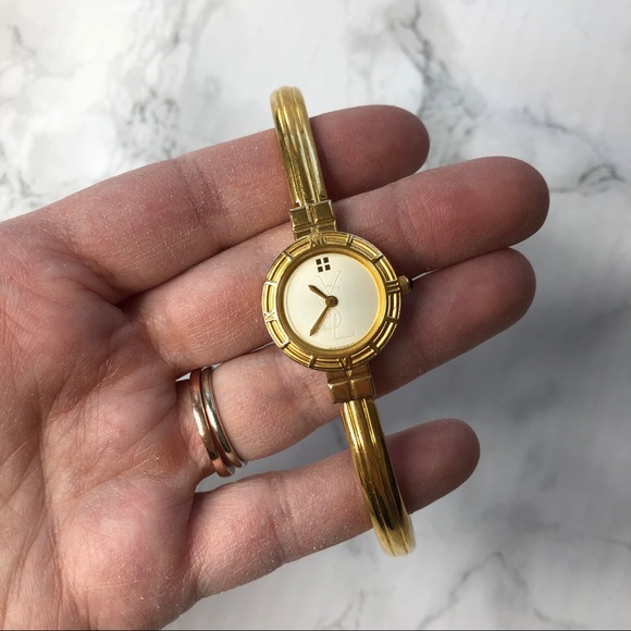 Yves Saint Laurent Accessories - Yves Saint Laurent Vintage Bracelet Watch Gold